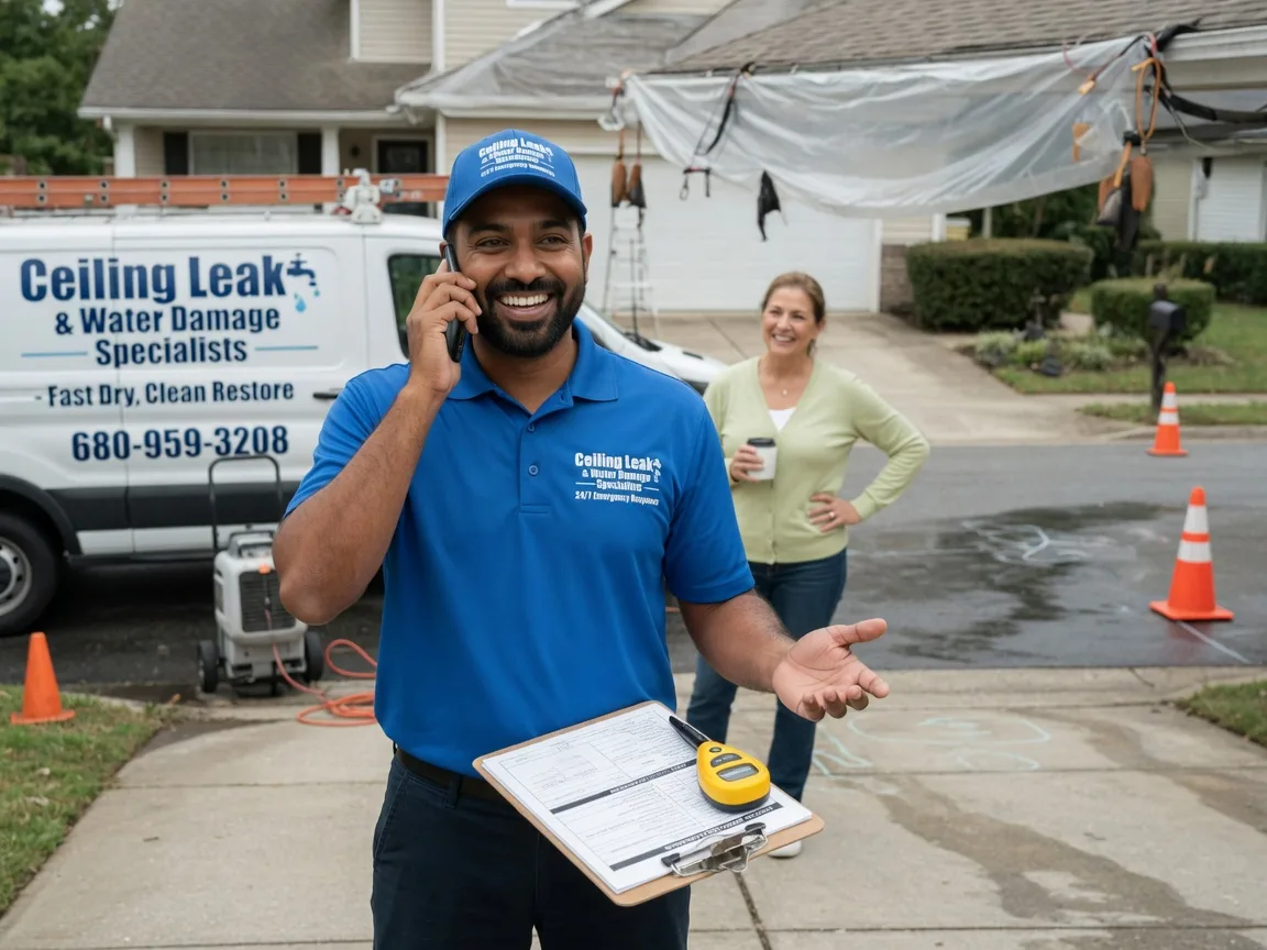 Ceiling Leak Cleanup Manawa, WI FAQs